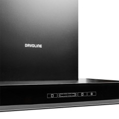 Davoline TATE 060 BL Απορροφητήρας Καμινάδα-Τζάκι 60cm Μαύρος